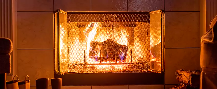 Mendota Hearth Landscape Fireplace Installation in Brooklyn Park, Maryland