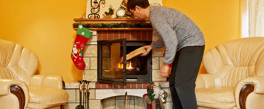 Rusted Metal Fireplace Restoration in Brooklyn Park, Maryland